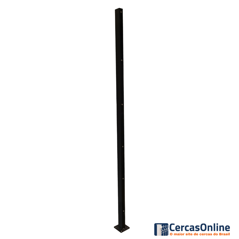 Poste para Aparafusar Preto - 60x40mm